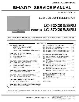 Сервисная инструкция Sharp LC-32X20RU, LC-37X20RU ― Manual-Shop.ru