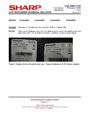 Сервисная инструкция Sharp LC-32LE600RU, LC-40LE600RU, LC-46LE600RU ― Manual-Shop.ru