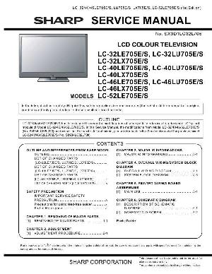 Сервисная инструкция Sharp LC-32LX705E, LC-40LX705E, LC-46LX705E ― Manual-Shop.ru