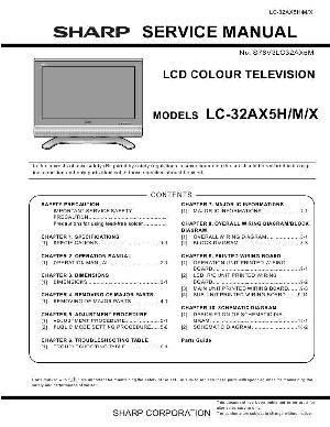 Сервисная инструкция Sharp LC-32AX5H, M, X ― Manual-Shop.ru