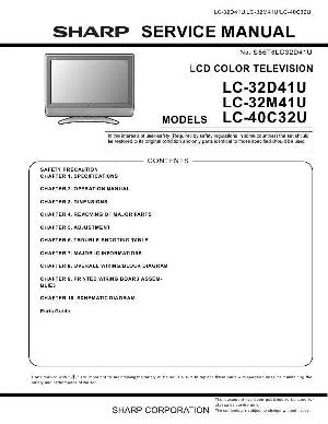 Сервисная инструкция Sharp LC-32D41U ― Manual-Shop.ru