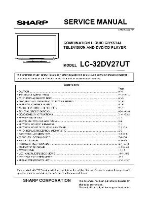 Сервисная инструкция Sharp LC-32DV27UT ― Manual-Shop.ru