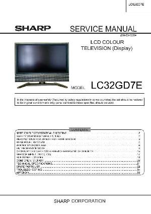 Сервисная инструкция Sharp LC-32GD7E ― Manual-Shop.ru