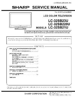 Сервисная инструкция Sharp LC-32SB21U, LC-32SB23U, LC-32SB220U ― Manual-Shop.ru