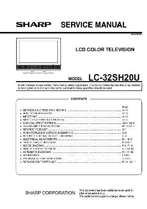 Сервисная инструкция Sharp LC-32SH20U ― Manual-Shop.ru
