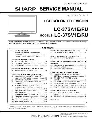 Сервисная инструкция Sharp LC-37SA1RU, LC-37SV1RU ― Manual-Shop.ru