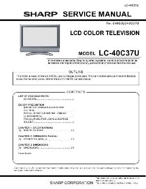 Сервисная инструкция Sharp LC-40C37U ― Manual-Shop.ru