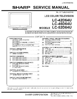 Сервисная инструкция Sharp LC-42D64U, LC-46D64U, LC-52D64U ― Manual-Shop.ru