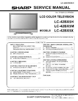 Сервисная инструкция Sharp LC-42BX5H, M, X ― Manual-Shop.ru
