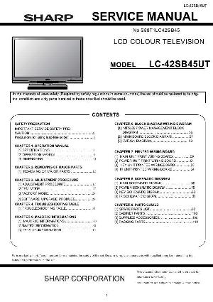 Сервисная инструкция Sharp LC-42SB45UT ― Manual-Shop.ru
