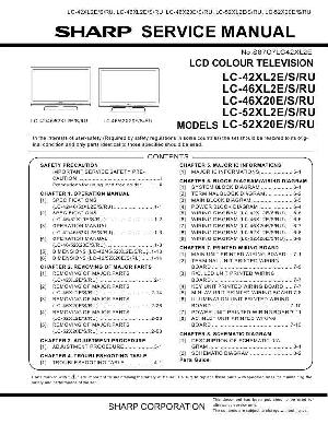Сервисная инструкция Sharp LC-42XL2RU, LC-46X20RU, LC-46XL2RU, LC-52X20RU, LC-52XL2RU ― Manual-Shop.ru