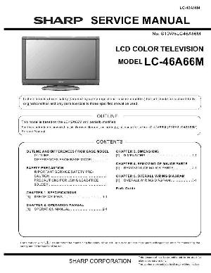 Сервисная инструкция Sharp LC-46A66M ― Manual-Shop.ru
