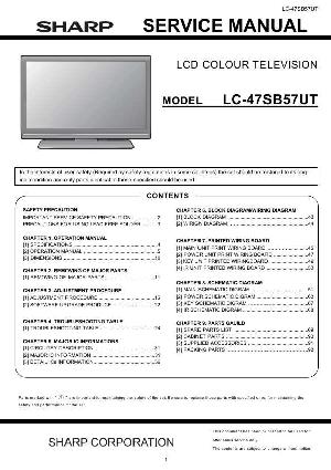 Сервисная инструкция Sharp LC-47SB57UT ― Manual-Shop.ru