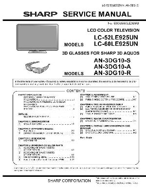 Сервисная инструкция Sharp LC-52LE920UN, LC-60LE925UN ― Manual-Shop.ru