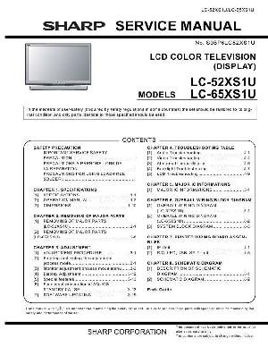 Сервисная инструкция Sharp LC-52XS1U, LC-65XS1U ― Manual-Shop.ru