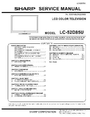 Сервисная инструкция Sharp LC-52D85U ― Manual-Shop.ru