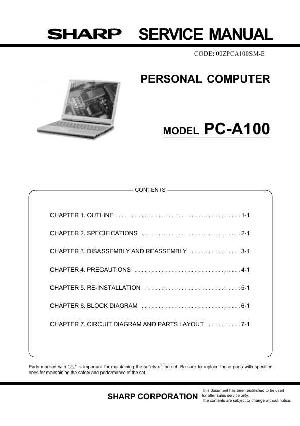Сервисная инструкция Sharp PC-A100 ― Manual-Shop.ru