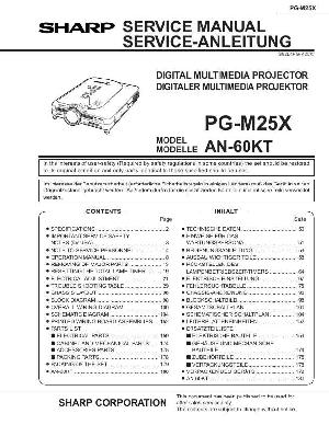 Сервисная инструкция Sharp PG-M25X ― Manual-Shop.ru