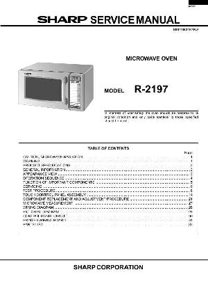 Сервисная инструкция Sharp R-2197 ― Manual-Shop.ru