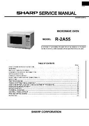 Сервисная инструкция Sharp R-2A55 ― Manual-Shop.ru