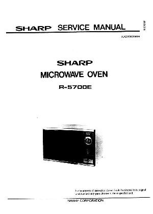 Сервисная инструкция Sharp R-5700E ― Manual-Shop.ru
