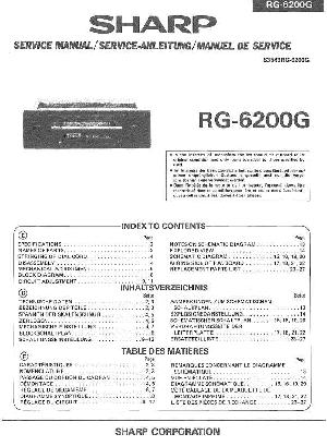 Сервисная инструкция Sharp RG-6200G ― Manual-Shop.ru