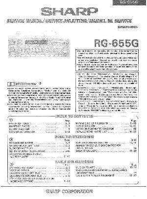 Сервисная инструкция Sharp RG-655 ― Manual-Shop.ru