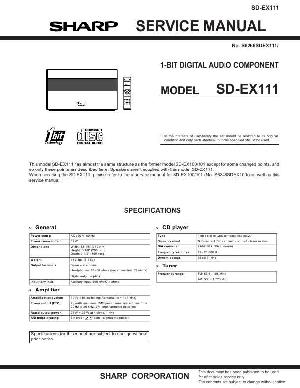 Сервисная инструкция Sharp SD-EX111 ― Manual-Shop.ru