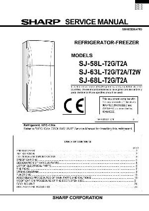Сервисная инструкция Sharp SJ-58, SJ-63, SJ-68L-T2A, G ― Manual-Shop.ru