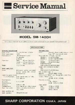 Сервисная инструкция Sharp SM-1400H ― Manual-Shop.ru