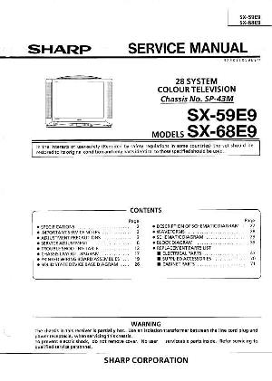 Сервисная инструкция Sharp SX-59E9, SX-68E9 ― Manual-Shop.ru