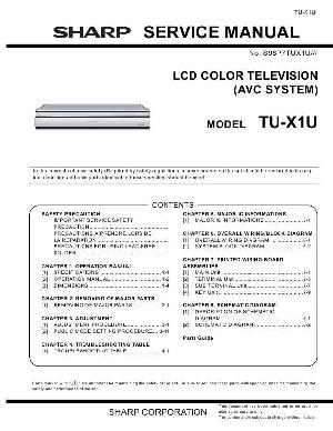 Сервисная инструкция Sharp TU-X1U ― Manual-Shop.ru