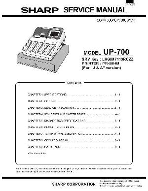 Сервисная инструкция Sharp UP-700 ― Manual-Shop.ru