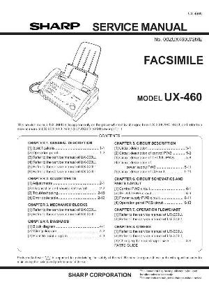 Сервисная инструкция Sharp UX-460 ― Manual-Shop.ru