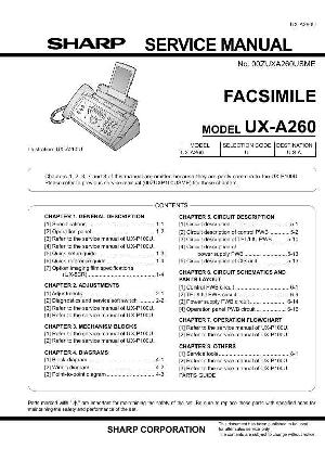 Сервисная инструкция Sharp UX-A260 ― Manual-Shop.ru