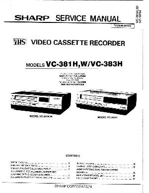 Сервисная инструкция Sharp VC-381, VC-383 ― Manual-Shop.ru