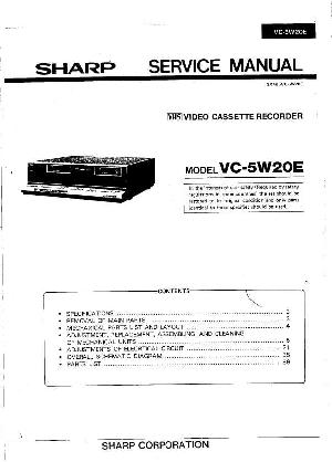 Сервисная инструкция Sharp VC-5W20E ― Manual-Shop.ru
