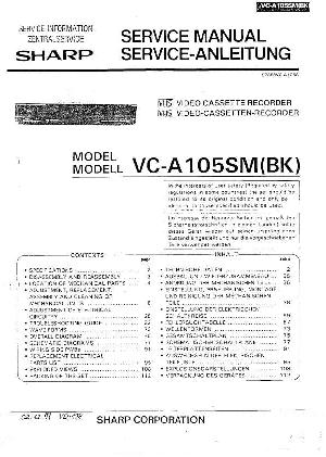 Сервисная инструкция Sharp VC-A105SM ― Manual-Shop.ru