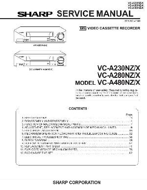 Сервисная инструкция Sharp VC-A230, VC-A280, VC-A480NZ-X ― Manual-Shop.ru
