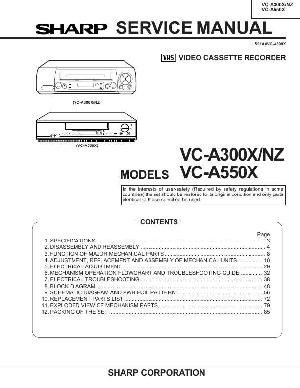Сервисная инструкция Sharp VC-A300X, VC-A550X ― Manual-Shop.ru