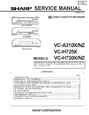 Сервисная инструкция Sharp VC-A310, VC-H725, VC-H730X ― Manual-Shop.ru