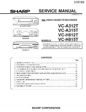 Сервисная инструкция Sharp VC-A312T, VC-A315T, VC-H812T, VC-H815T ― Manual-Shop.ru