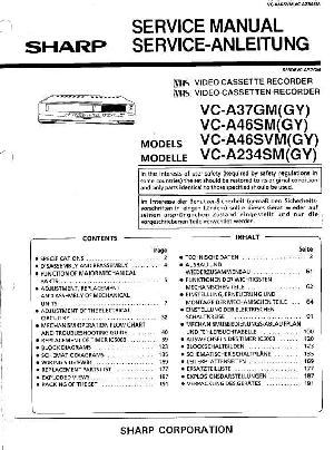 Сервисная инструкция Sharp VC-A37GM, VC-A46SM, VC-A46SVM, VC-A234SM ― Manual-Shop.ru