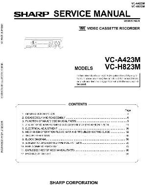 Сервисная инструкция Sharp VC-A423M, VC-H823M ― Manual-Shop.ru