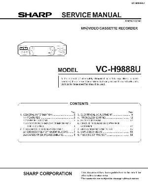 Сервисная инструкция Sharp VC-H9888U ― Manual-Shop.ru