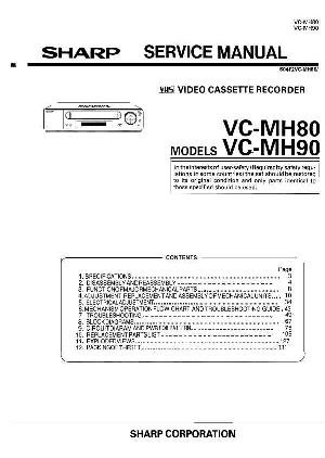 Сервисная инструкция Sharp VC-MH80, VC-MH90 ― Manual-Shop.ru