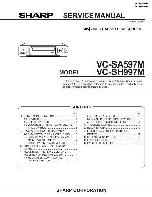 Сервисная инструкция Sharp VC-SA597M, VC-SH997M ― Manual-Shop.ru