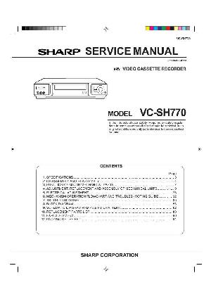 Сервисная инструкция Sharp VC-SH770 ― Manual-Shop.ru