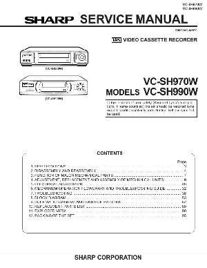 Сервисная инструкция Sharp VC-SH970W, VC-SH990W ― Manual-Shop.ru
