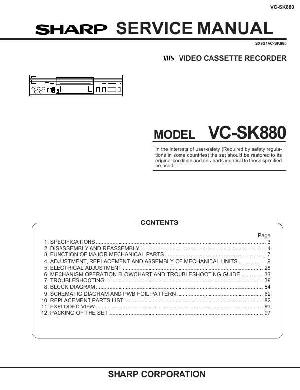 Сервисная инструкция Sharp VC-SK880 ― Manual-Shop.ru
